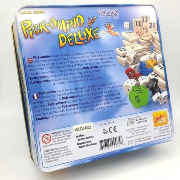 NEW, Pick-Omino Deluxe, Zoch Verlag, Tin Box Edition - Picture 4 of 7